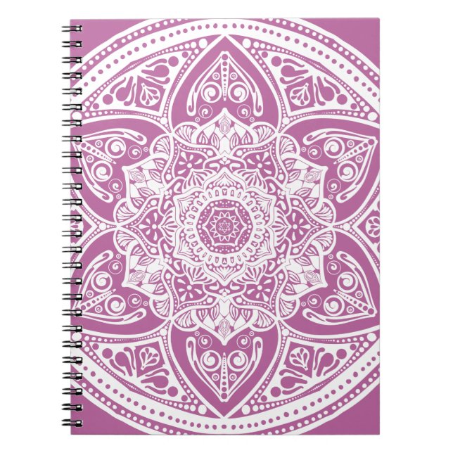 Klöver Mandala Anteckningsbok Med Spiral (Framsidan)