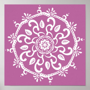 Klöver Mandala Poster