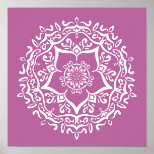 Klöver Mandala Poster