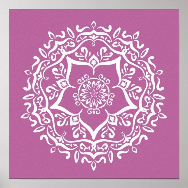 Klöver Mandala Poster (Framsidan)