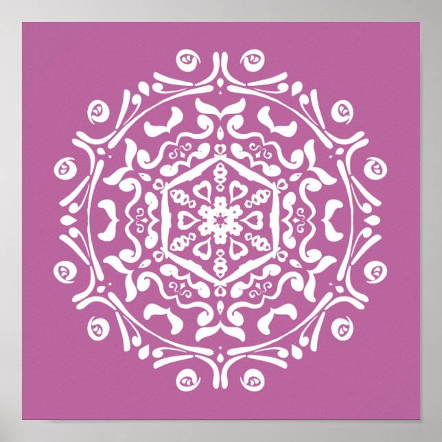 Klöver Mandala Poster (Framsidan)