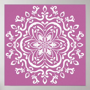 Klöver Mandala Poster