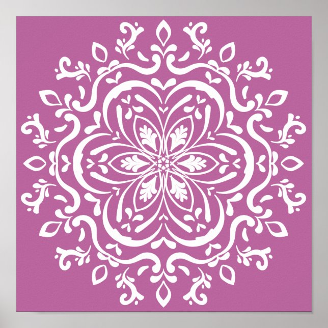 Klöver Mandala Poster (Framsidan)