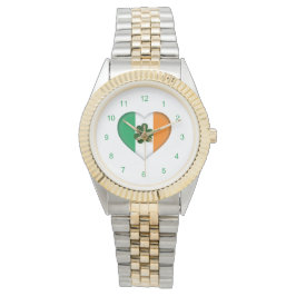 Klöver med Irish Heart Shamrock Watch Armbandsur