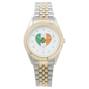Klöver med Irish Heart Shamrock Watch Armbandsur