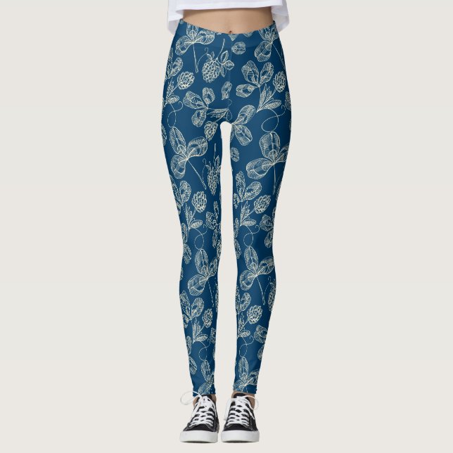 Klöver Mönster Leggings (Framsida)