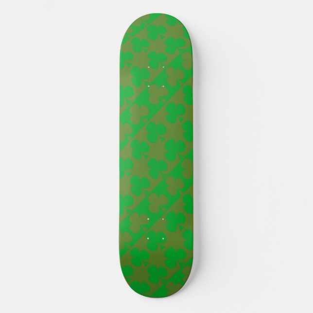 Klöver Mönster Mini Skateboard Bräda 18,5 Cm (Framsida)