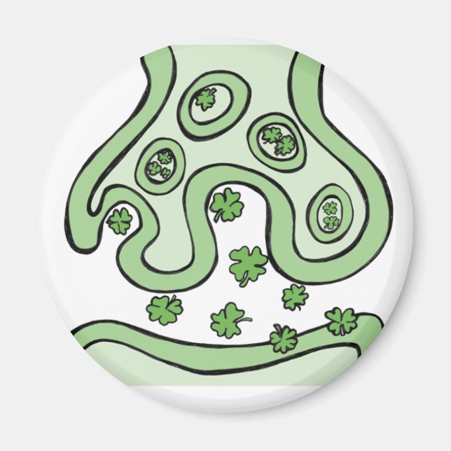 Klöver Neurotransmittorer Magnet (Framsidan)