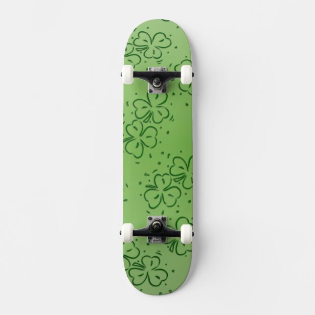Klöver över och över mini skateboard bräda 18,7 cm (Framsida)
