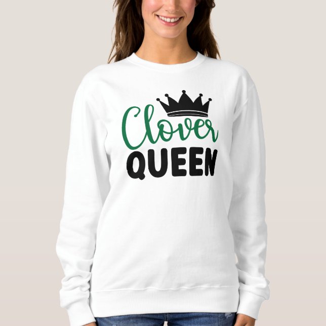 Klöver Queen Charm Design-60278 T Shirt (Framsida)