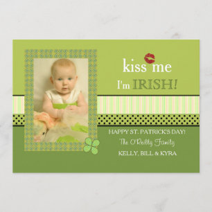 Klöver Ram St. Patrick's Day Photo Card Kort