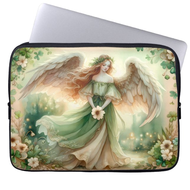 Klöver Serenitets Ängel Laptop Fodral (Framsidan)
