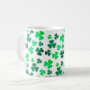 Klöver Shamrock Irish Grönt Vår St patricks day Kaffemugg