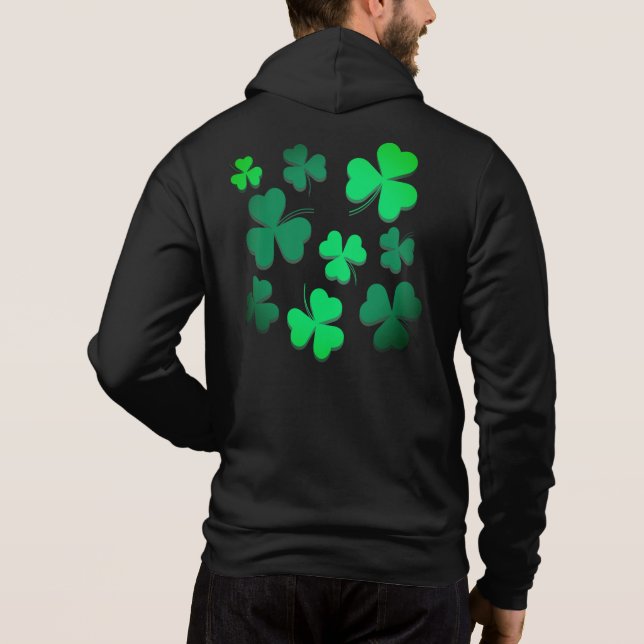 Klöver Shamrock Irish Grönt Vår St patricks day T Shirt (Baksida)