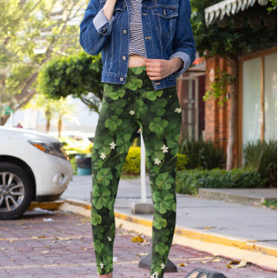 Klöver Shamrock St. Patrick's day Leggings