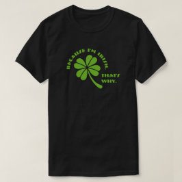 Klöver (smart) - för jag är irländare t shirt