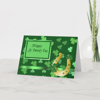 Klöver St Patrick Card Kort