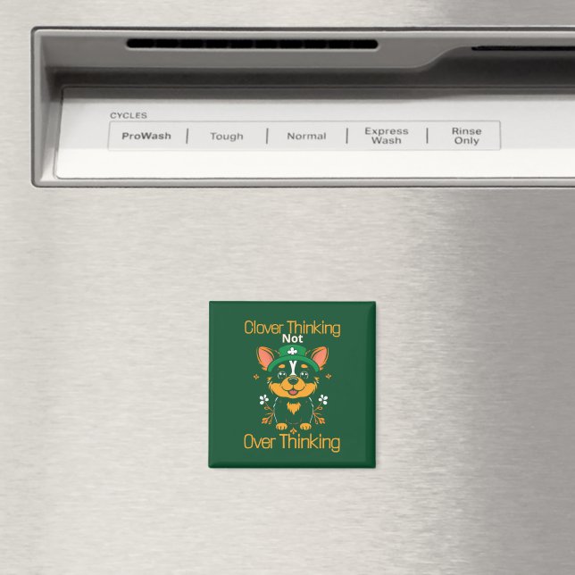 Klöver Thinking Hund Magnet (In Situ (Dishwasher))