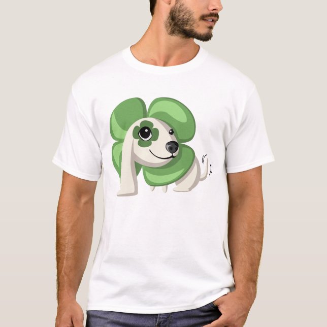 Klöver vid Lycka till Charm Tee Shirt (Framsida)
