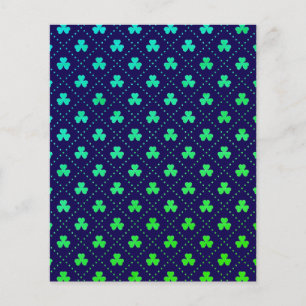 Kloverblad St. Patricks dag mönster-53223 Flygblad
