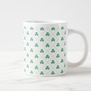 Kloverbladsmönster St. Patricks dag-53224 Jumbo Mugg