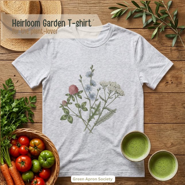 KlövercikoriaVildblomma Botanisk  T Shirt (Skapare uppladdad)