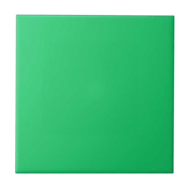 Klovergrön enfärgad kakelplatta (Framsidan)