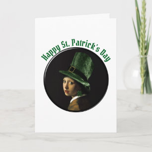 Kloverörhänge St. Patrick's Day Kort