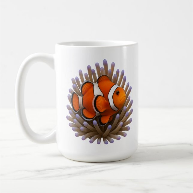 Klovfisk och Mysigt korall Kaffemugg (Vänster)