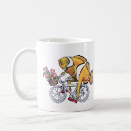 Klövfisk Riding a Cycle Kaffemugg