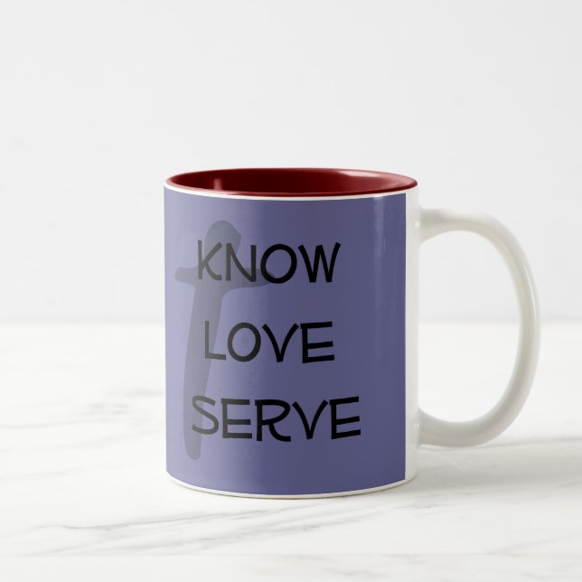KLS ~ anpassningsbar kristen mug Två-Tonad Mugg (Höger)