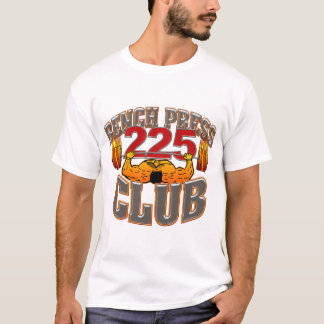 Klubb 225 tar av planet pressmuskeln/tankskjortan tee shirt
