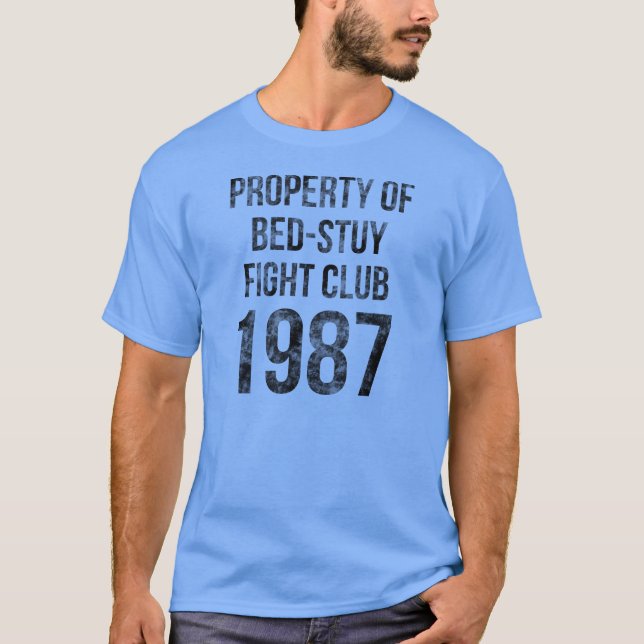 Klubb 87 för Bedford-Stuyvesant Brooklyn Tee (Framsida)