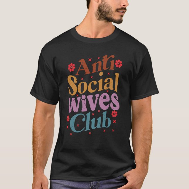 Klubb av antiSocial-frukten Retro 1 T Shirt (Framsida)