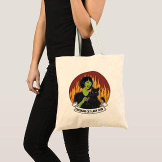 Klubb av barnfri katt Dam (rent chin) Tote-Bag Tygkasse