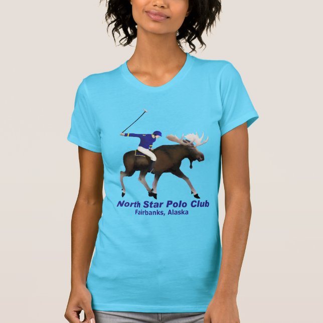 Klubb av nordstjärna (moose)-polo t shirt (Framsida)