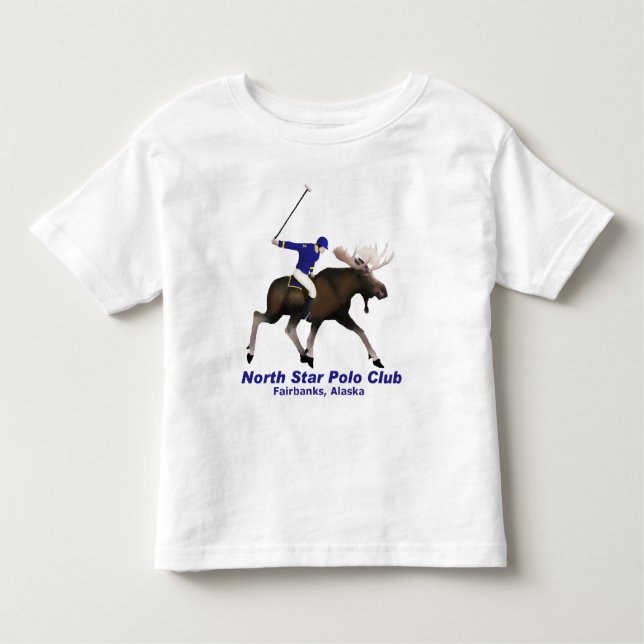 Klubb av nordstjärna (moose)-polo t-shirt (Framsida)