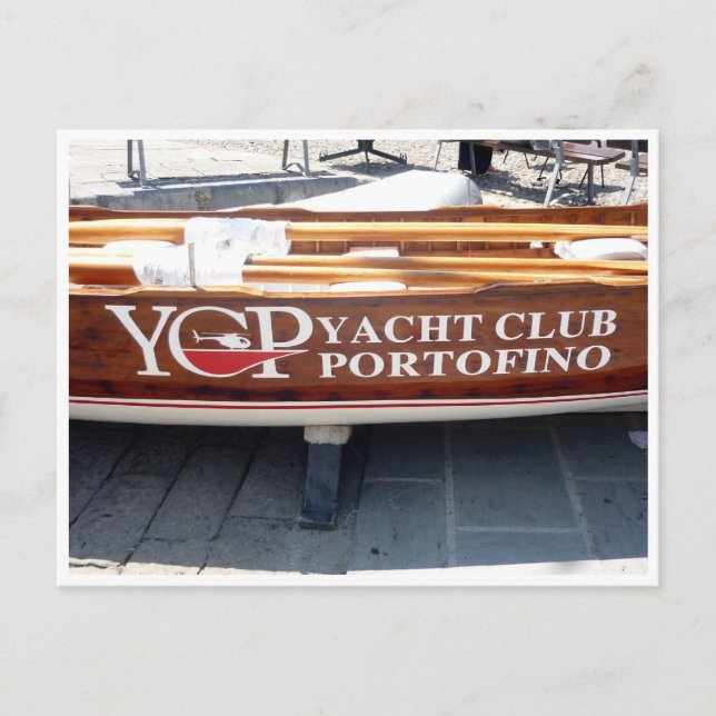 klubb av portofinyacht vykort (Framsida)