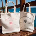 Klubb Bachelorette Handflatan Beach Destination We Tygkasse<br><div class="desc">Klubb Bachelorette Handflatan Beach Destination Wedding Tote Bag</div>