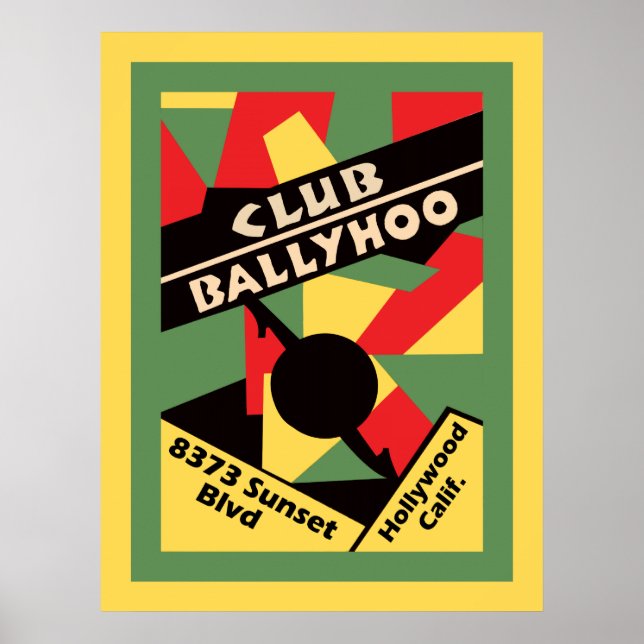 Klubb Ballyhoo på Sunset Strip Poster (Framsidan)