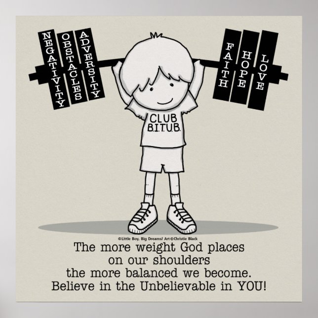 Klubb BITUB - Balanserad (ingen gräns) Poster (Framsidan)