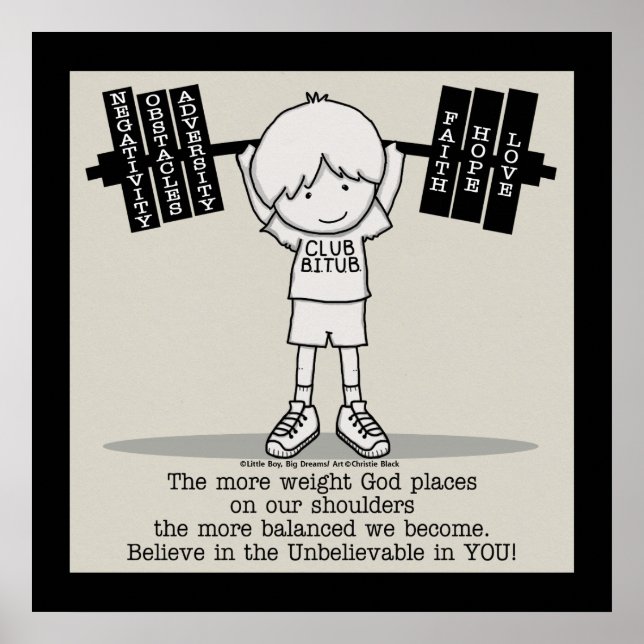 Klubb BITUB - Balanserad (med Gräns) Poster (Framsidan)