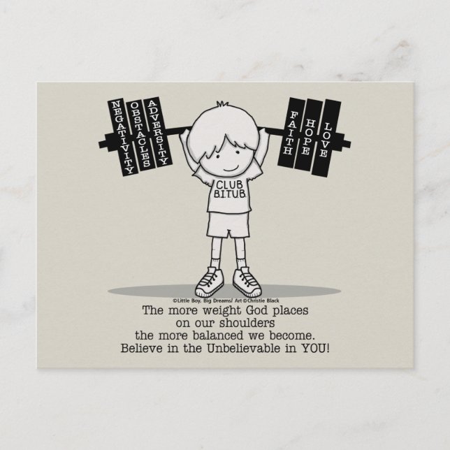 Klubb BITUB - mer balanserat Vykort (Framsida)