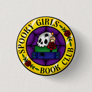 Klubb-bricka för Spooky Girls Bok Knapp