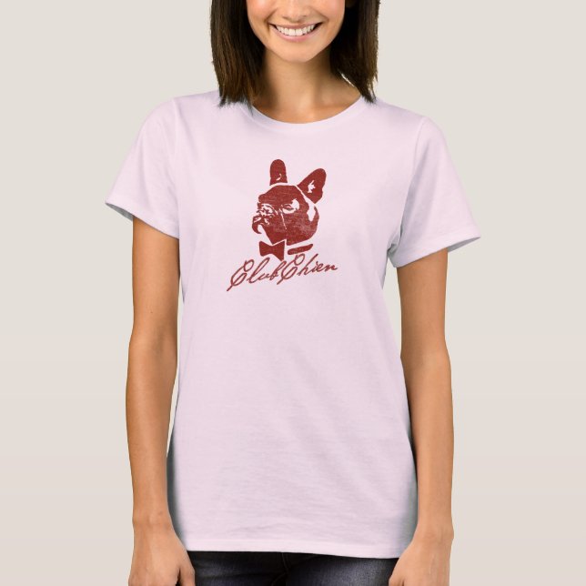 KLUBB CHIEN Vintage Logotyp Red Tee (Framsida)