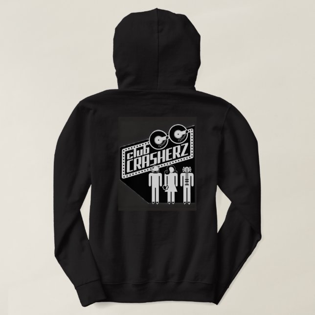 Klubb Crasherz Hoodie Front and Back (Design baksida)