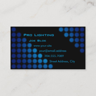 Klubb DJ/mer ljus visitkort