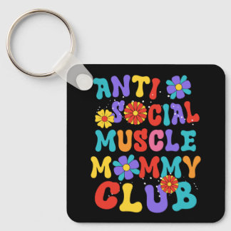 Klubb för antiSocial muskelns Mamma Groovy Pump Co Nyckelring