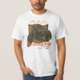 Klubb för AOD-motorcykel T Shirt