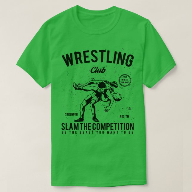 Klubb för brottning t shirt (Design framsida)
